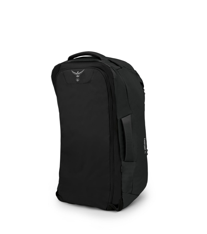 Osprey Osprey Farpoint 70 Rugtas/Travelpack black 1-218 Black Osprey tassen 1-218 licht grijs bij Leerentveldvrijetijd.nl