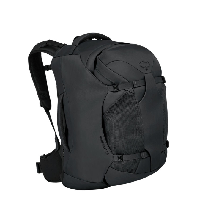 Osprey Osprey Farpoint 55 Rugtas/Travelpack tunnel vision grey 1-219 Tunnel Vision Grey Osprey tassen 1-219 lichtblauw bij Leerentveldvrijetijd.nl