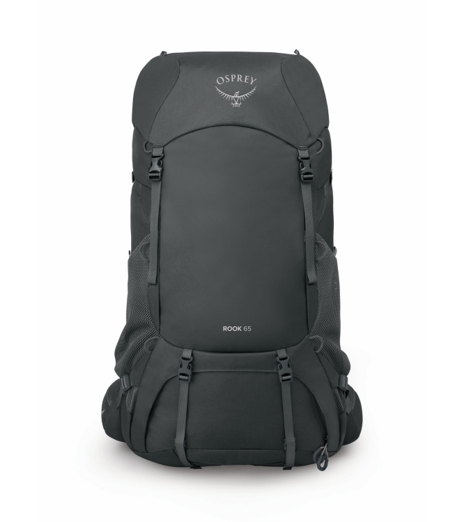 Osprey Osprey Rook 65 liter Rugzak dark charcoal/silver lining 3305 Dark Charcoal/Silver Lining Osprey tassen 3305 lichtblauw bij Leerentveldvrijetijd.nl