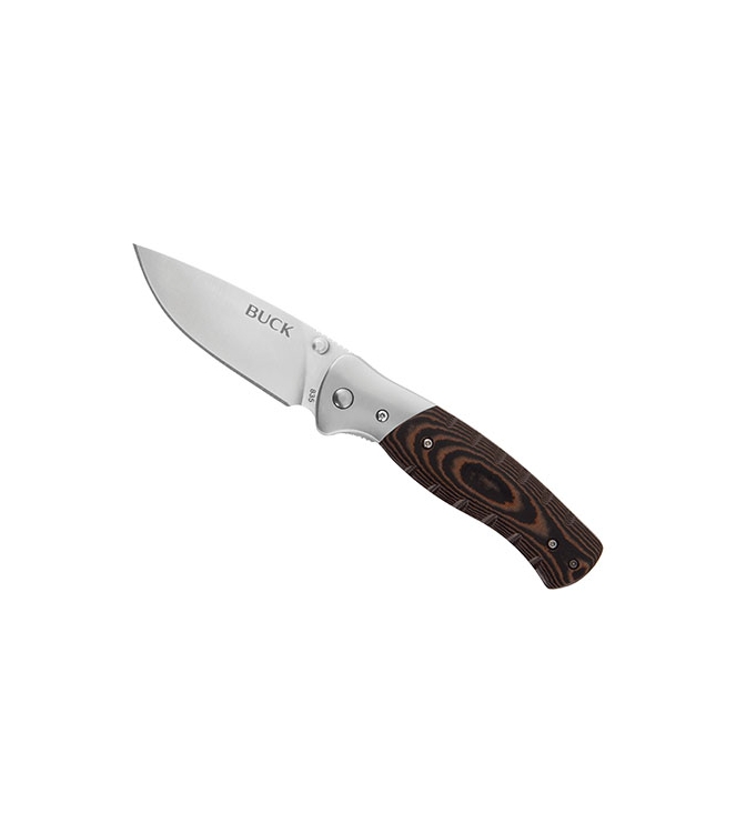 Buck Buck Small Folding Selkirk Micarta  BUCK 835BRS  Buck outdoor accessoires BUCK 835BRS ecru bij Leerentveldvrijetijd.nl