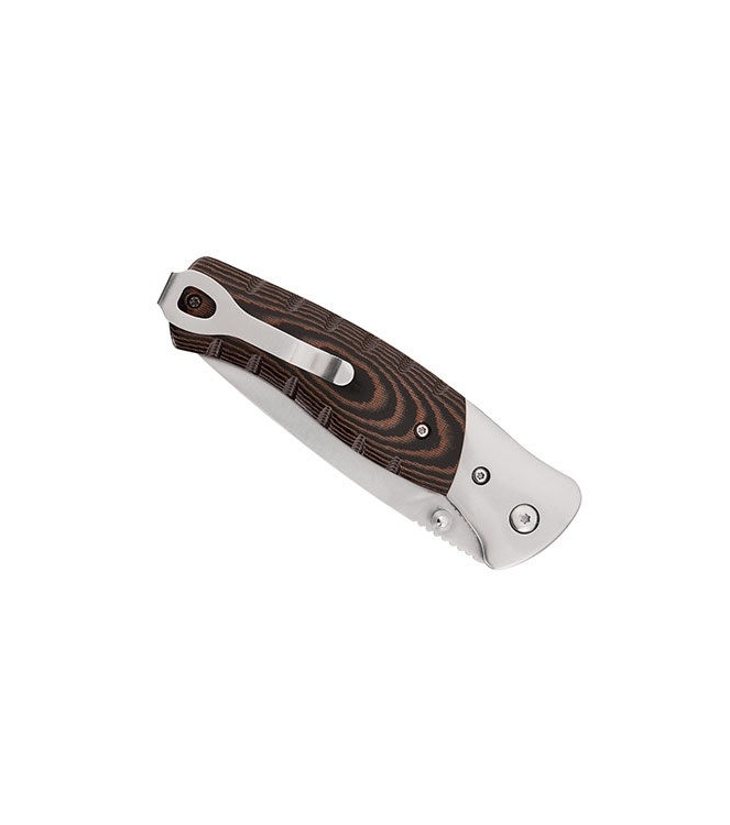 Buck Buck Small Folding Selkirk Micarta  BUCK 835BRS  Buck outdoor accessoires BUCK 835BRS ecru bij Leerentveldvrijetijd.nl