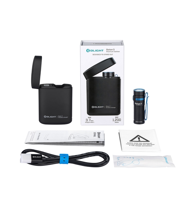 Olight Olight Baton 3 Premium Kit zaklamp OL BATON 3-KIT Olight verlichting OL BATON 3-KIT antraciet bij Leerentveldvrijetijd.nl