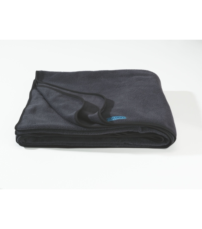 Cocoon Cocoon Fleece Blanket deken charcoal FB04 CHARCOAL Cocoon slapen FB04 ecru bij Leerentveldvrijetijd.nl