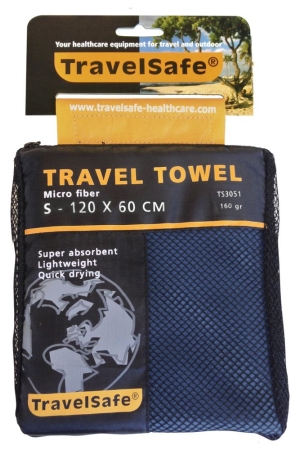 TravelSafe TravelSafe Traveltowel Microfiber 60x120cm ROYAL BLUE