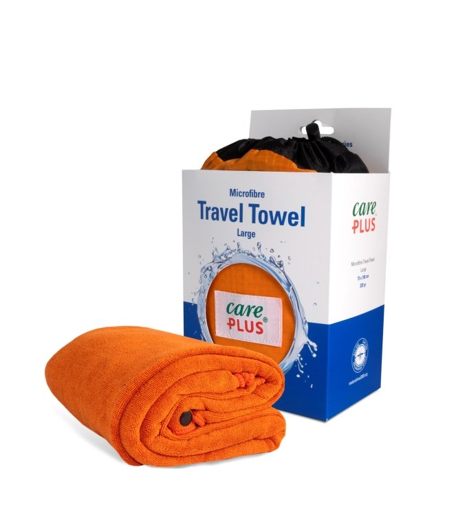 Care Plus Care Plus Travel Towel 75x150cm copper 34612 Copper Care Plus outdoor accessoires 34612 antraciet bij Leerentveldvrijetijd.nl