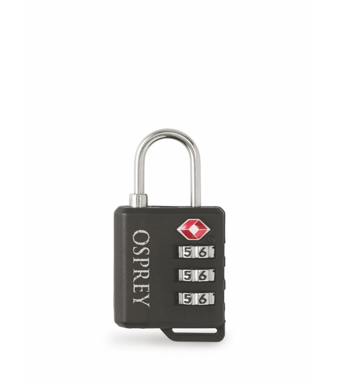 Osprey Osprey Padlock black 3127 Black Osprey outdoor accessoires 3127 licht grijs bij Leerentveldvrijetijd.nl