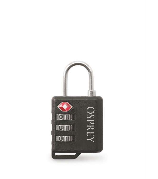 Osprey Osprey Padlock black 3127 Black Osprey outdoor accessoires 3127 licht grijs bij Leerentveldvrijetijd.nl