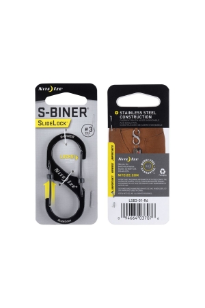 Nite Ize Nite Ize S-Biner #3 Slidelock Stainless Black