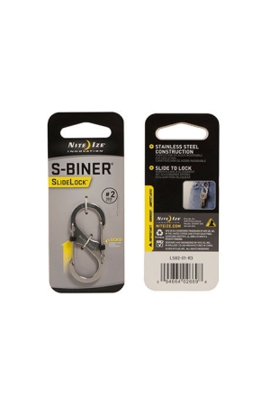 Nite Ize Nite Ize S-Biner #2 Slidelock Stainless Zilver