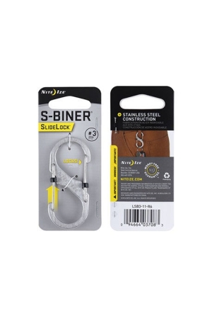Nite Ize Nite Ize S-Biner #3 Slidelock Stainless Zilver